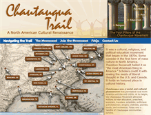 Tablet Screenshot of chautauquatrail.com